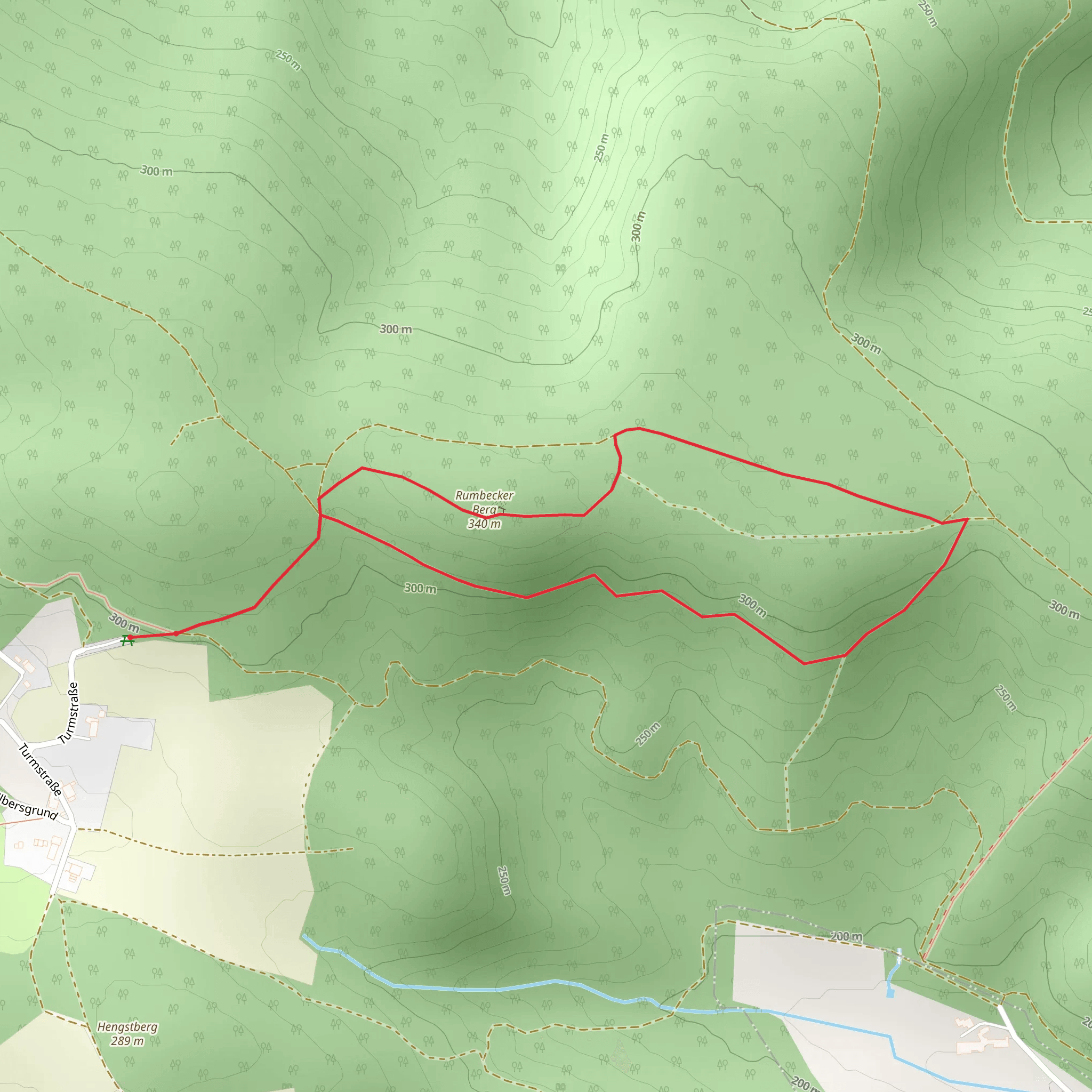 Rumbecker Berg Loop mobile static map