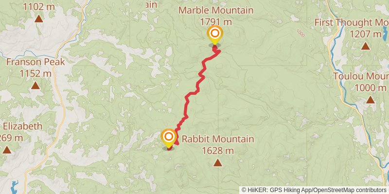 Pacific Northwest Trail stage 80 Map