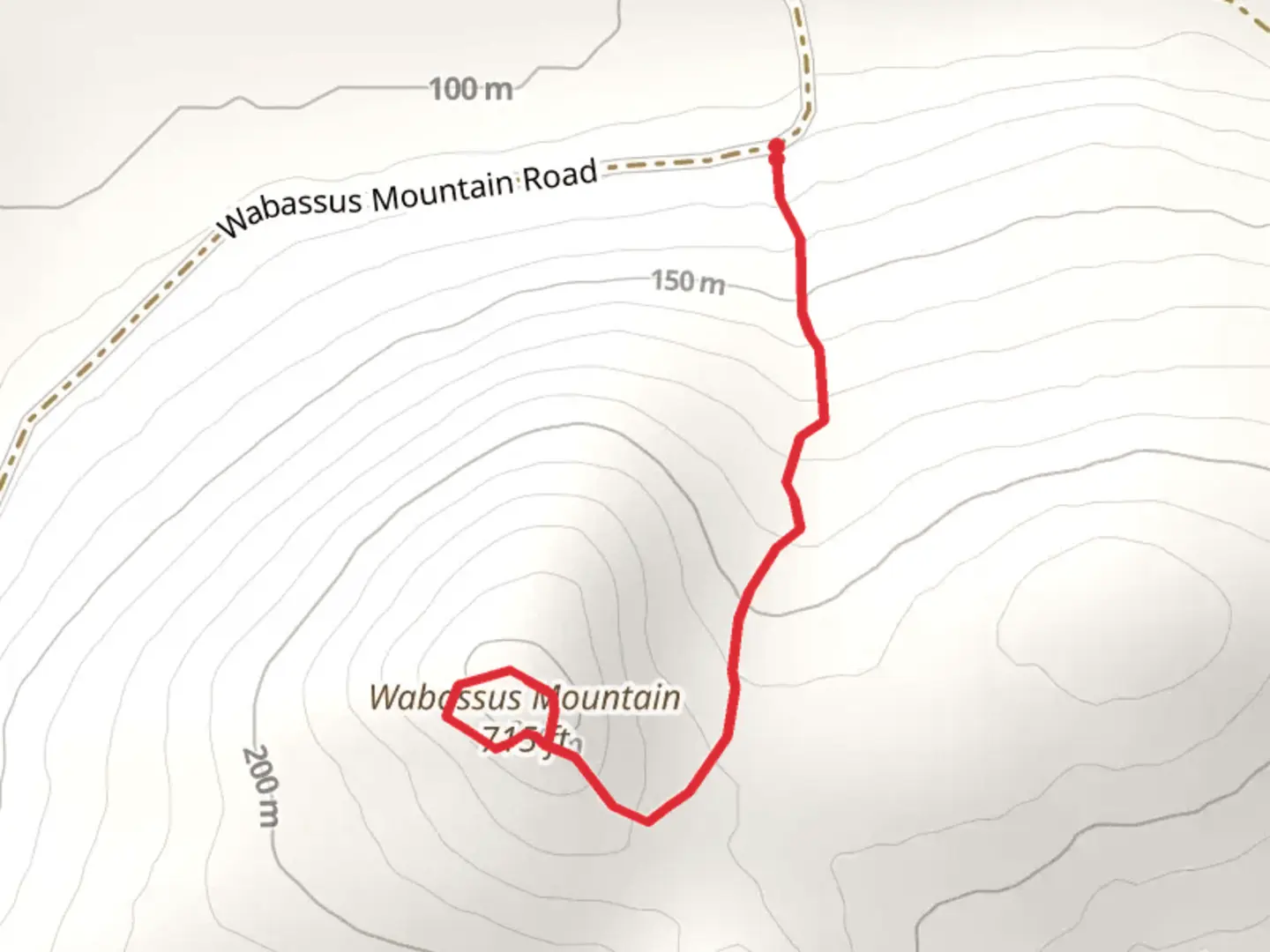 An image depicting the trail Wabassus Mountain Trail Loop and its surrounding area.