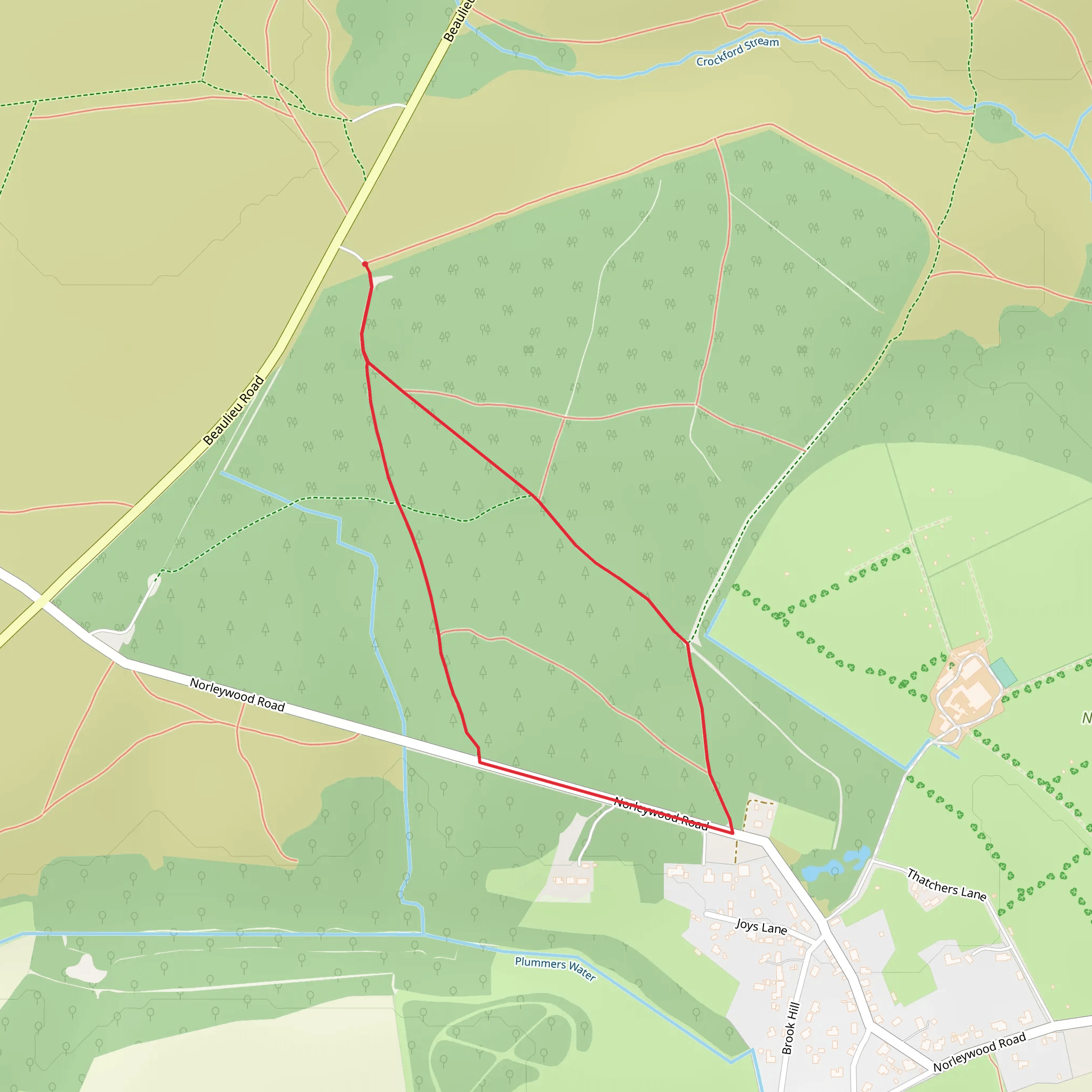 Norley Wood Short Loop mobile static map