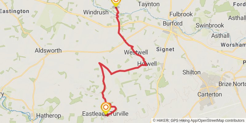 Seven Shires Way stage 17 Map
