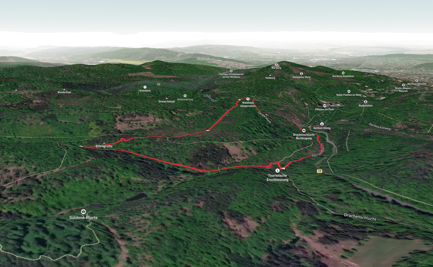 Drachenschlucht Nordzugang and Knoepfelsteiche Loop