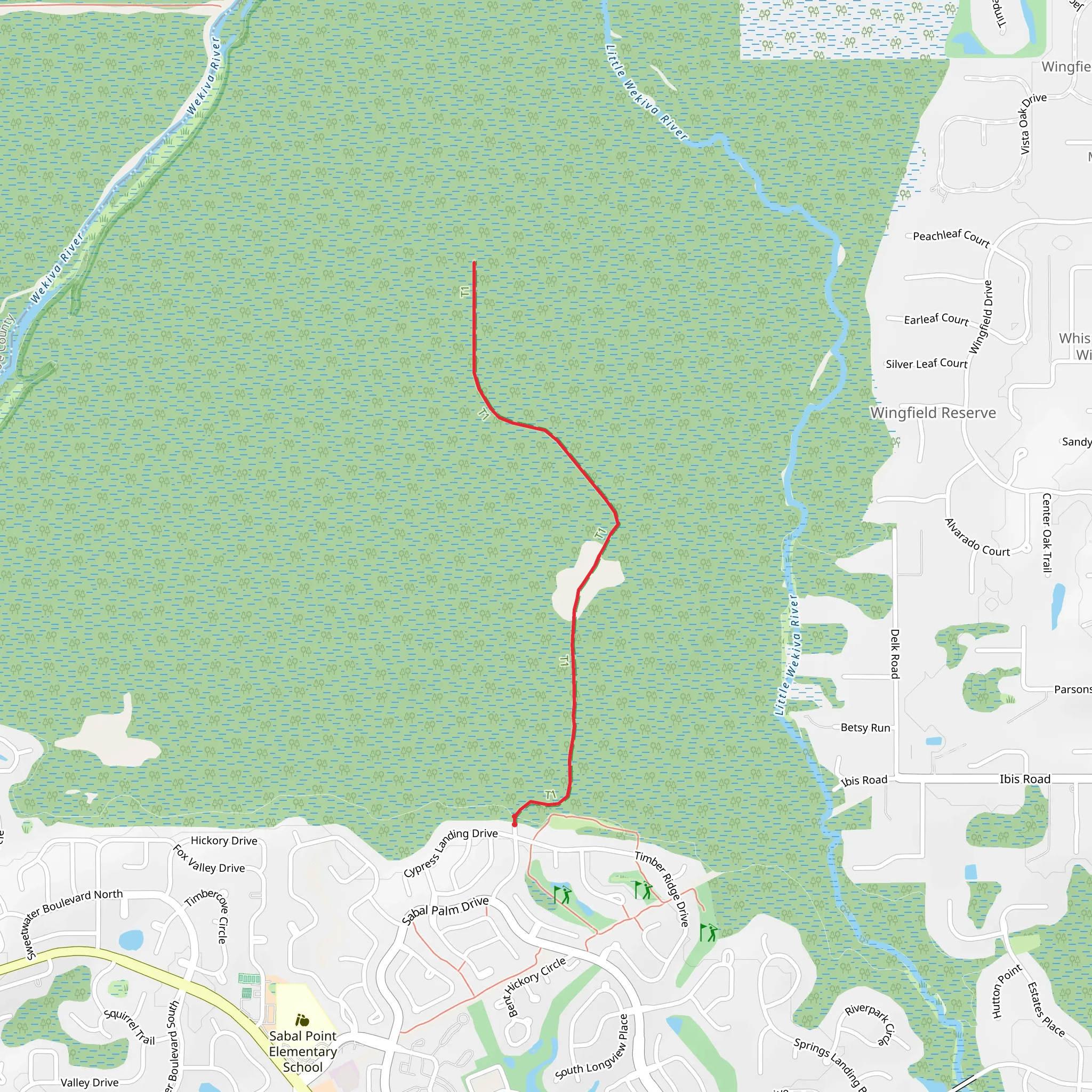Sabal Point Sanctuary Trail mobile static map