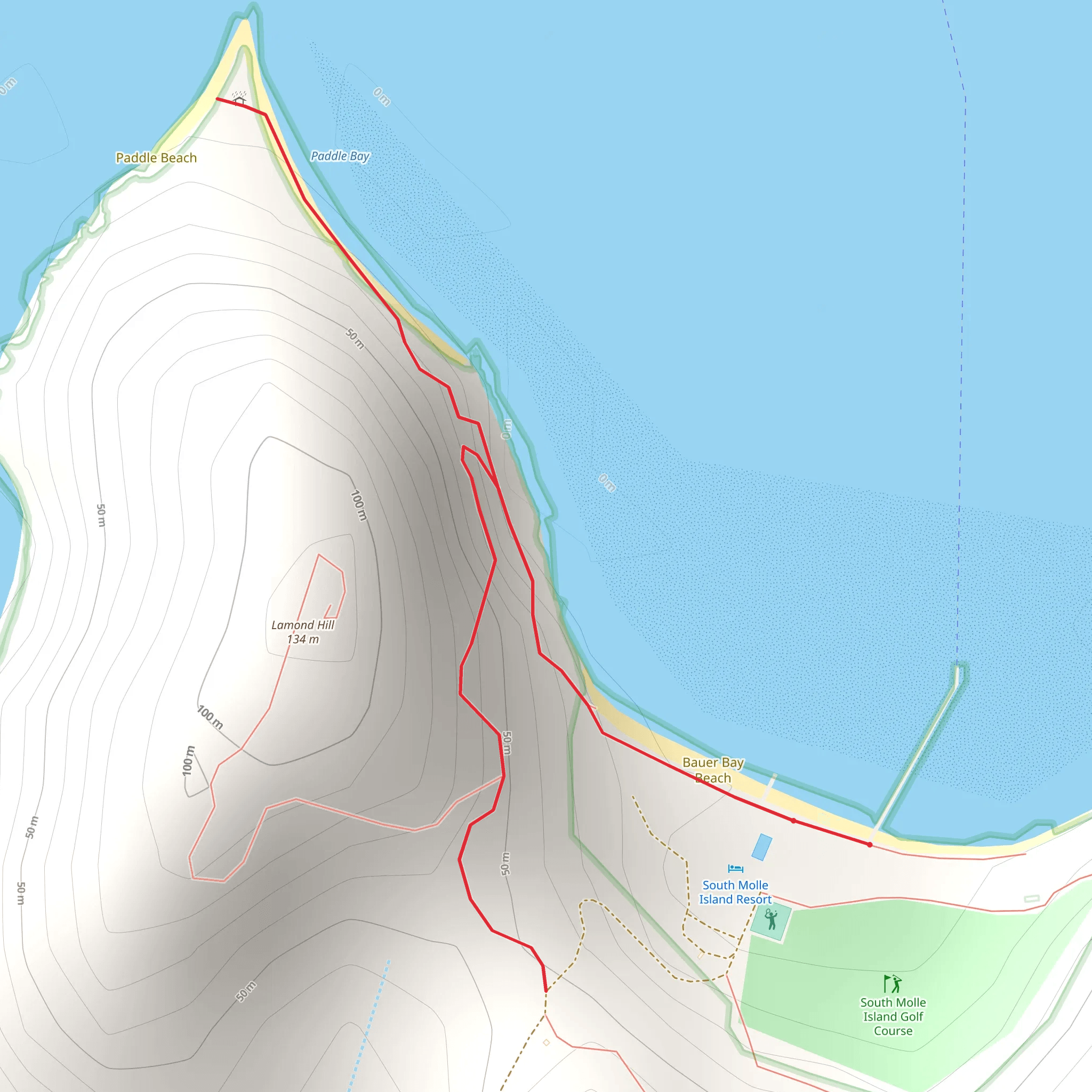 Bauer Bay – Paddle Bay Walk mobile static map