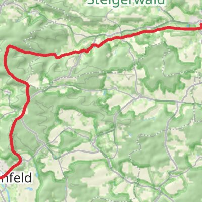 Scheinfeld to Burghaslach Walk mobile static map