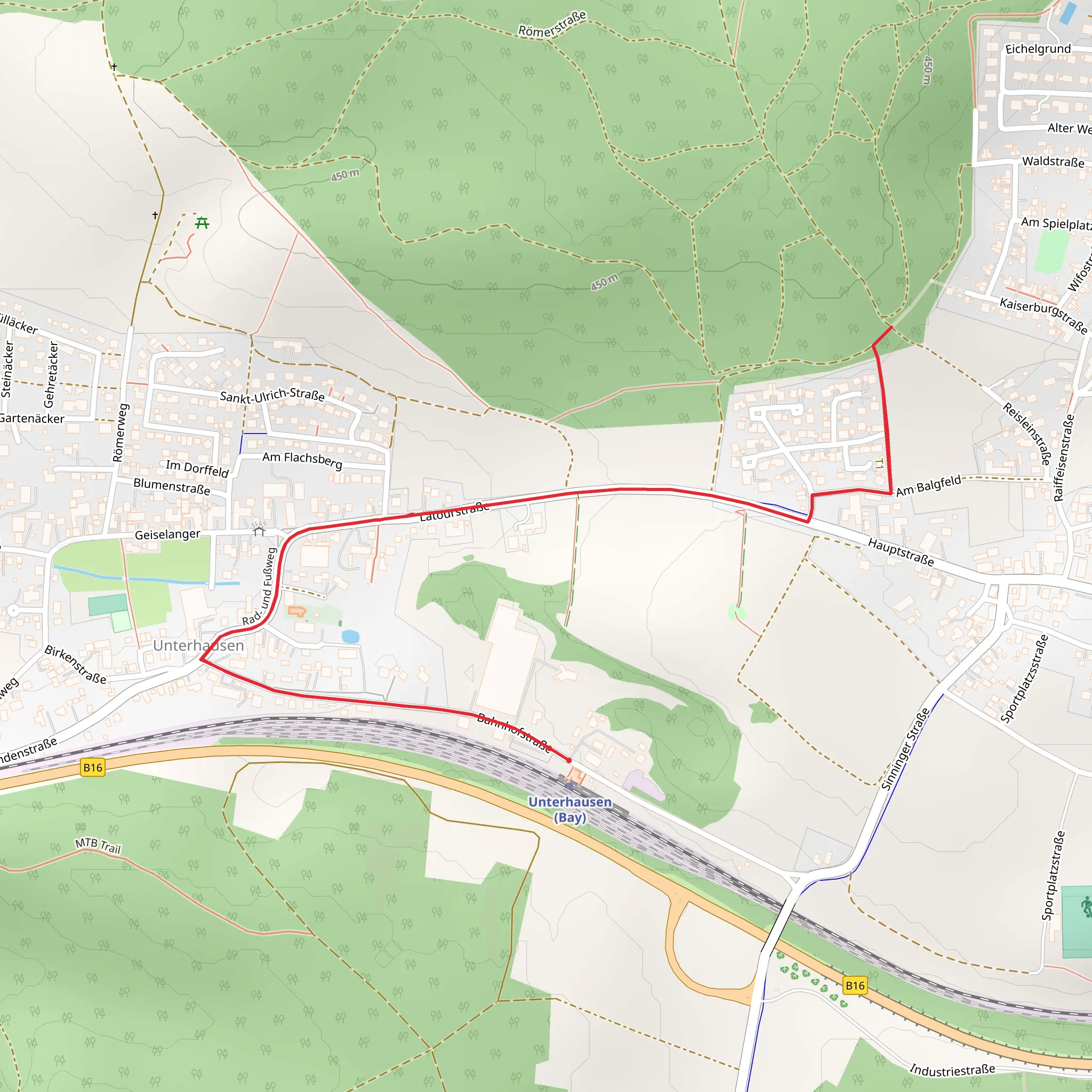 Latourstraße mobile static map