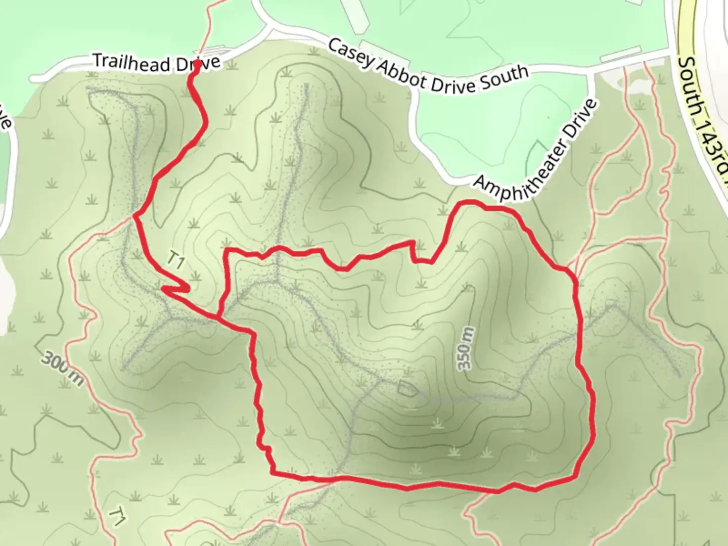 An image depicting the trail Baseline Loop Trail and its surrounding area.