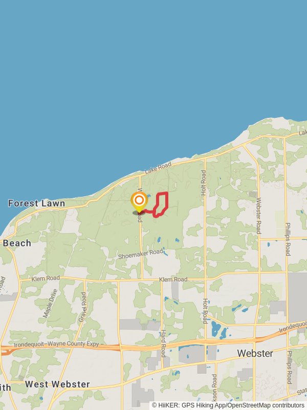 West Loop Trail - Red mobile static map