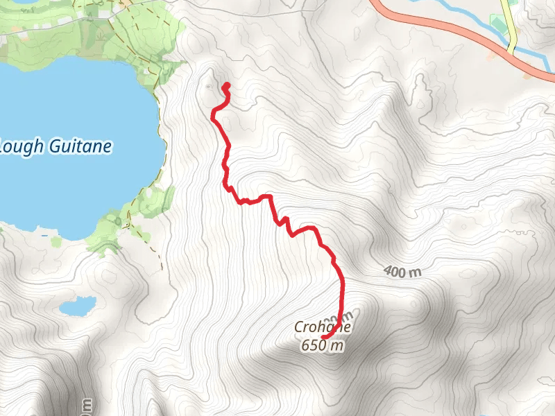 Crohane Mountain Walk mobile static map