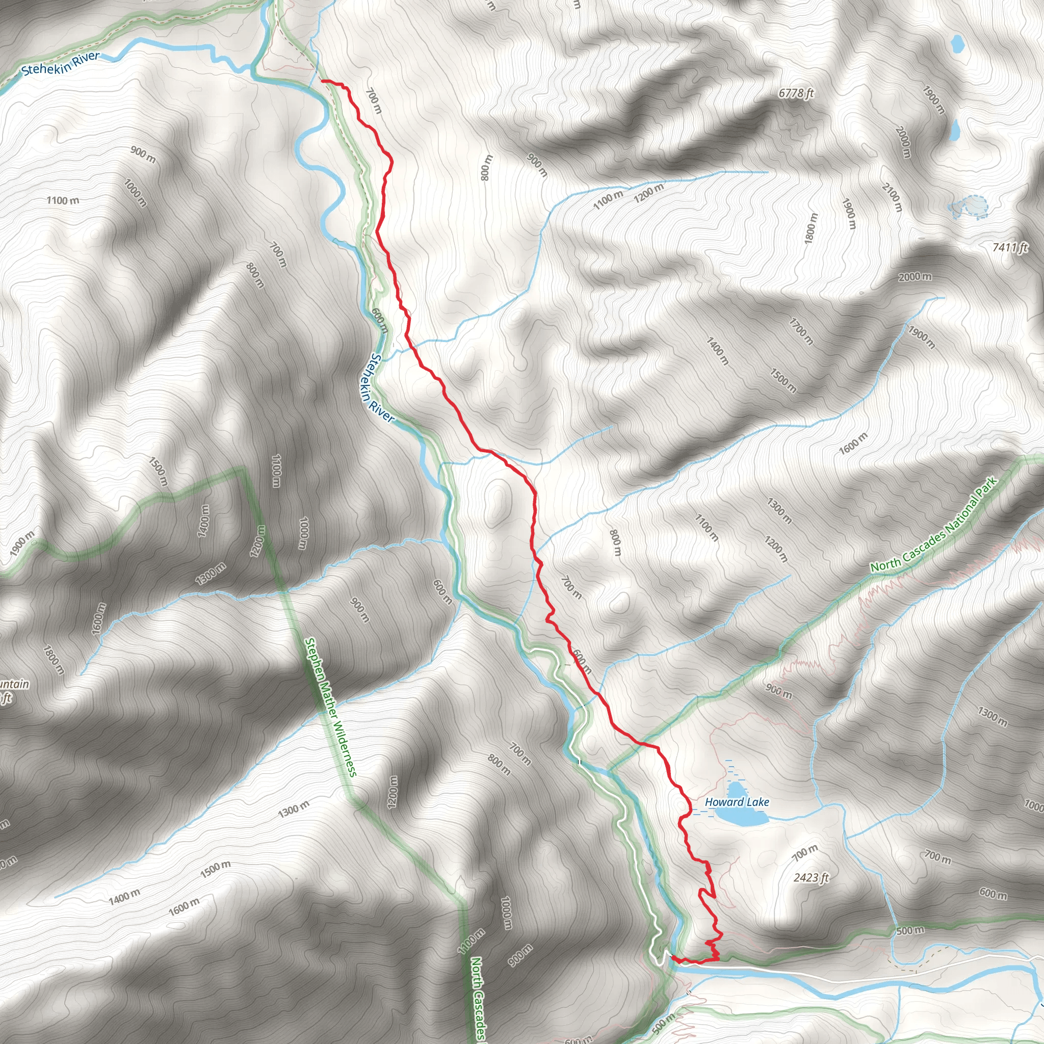Old Wagon Trail mobile static map