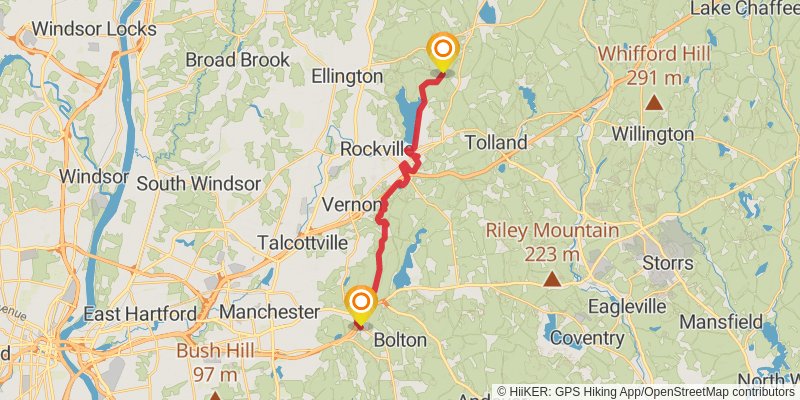 Shenipsit Trail stage 2 Map