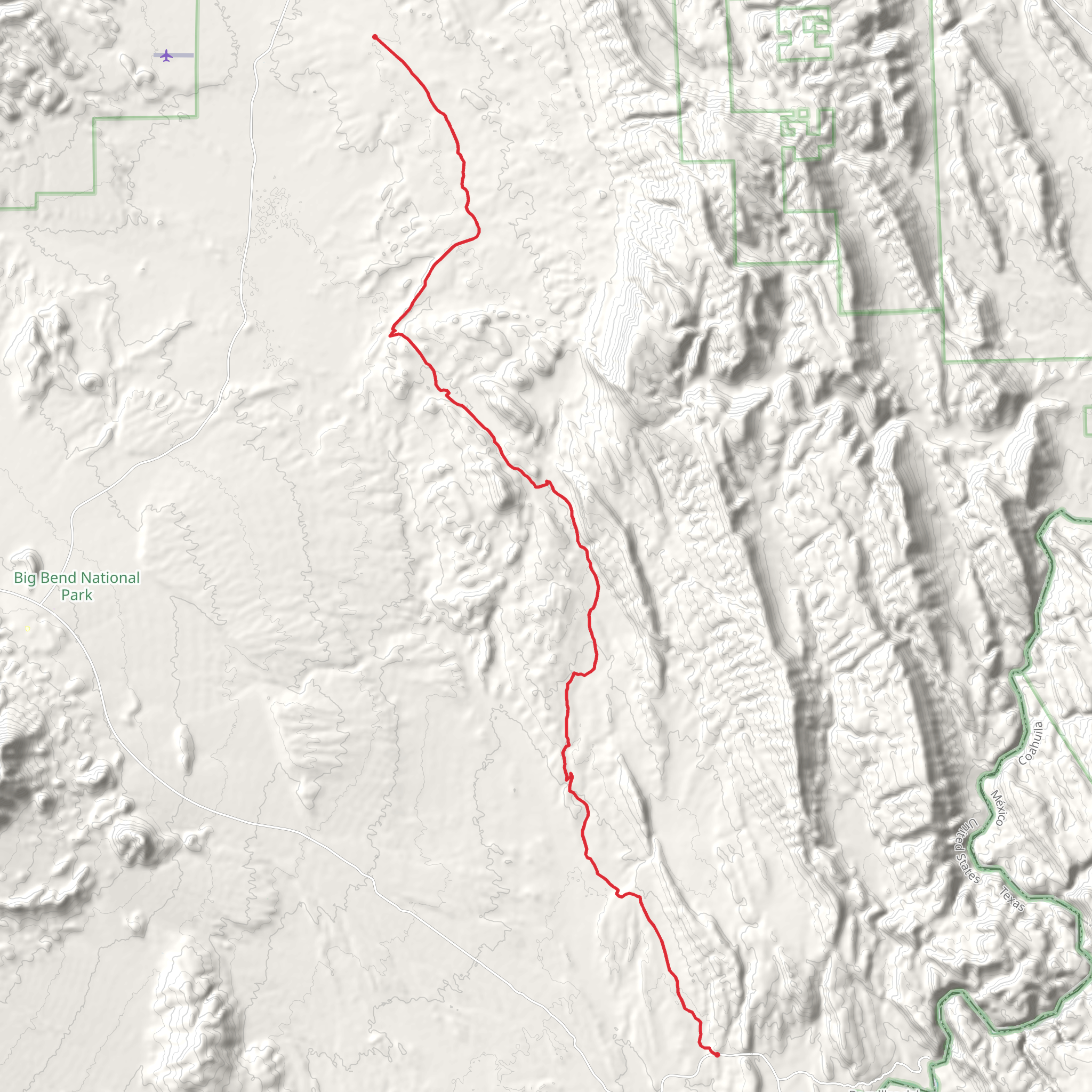 Old Ore Road Trail mobile static map