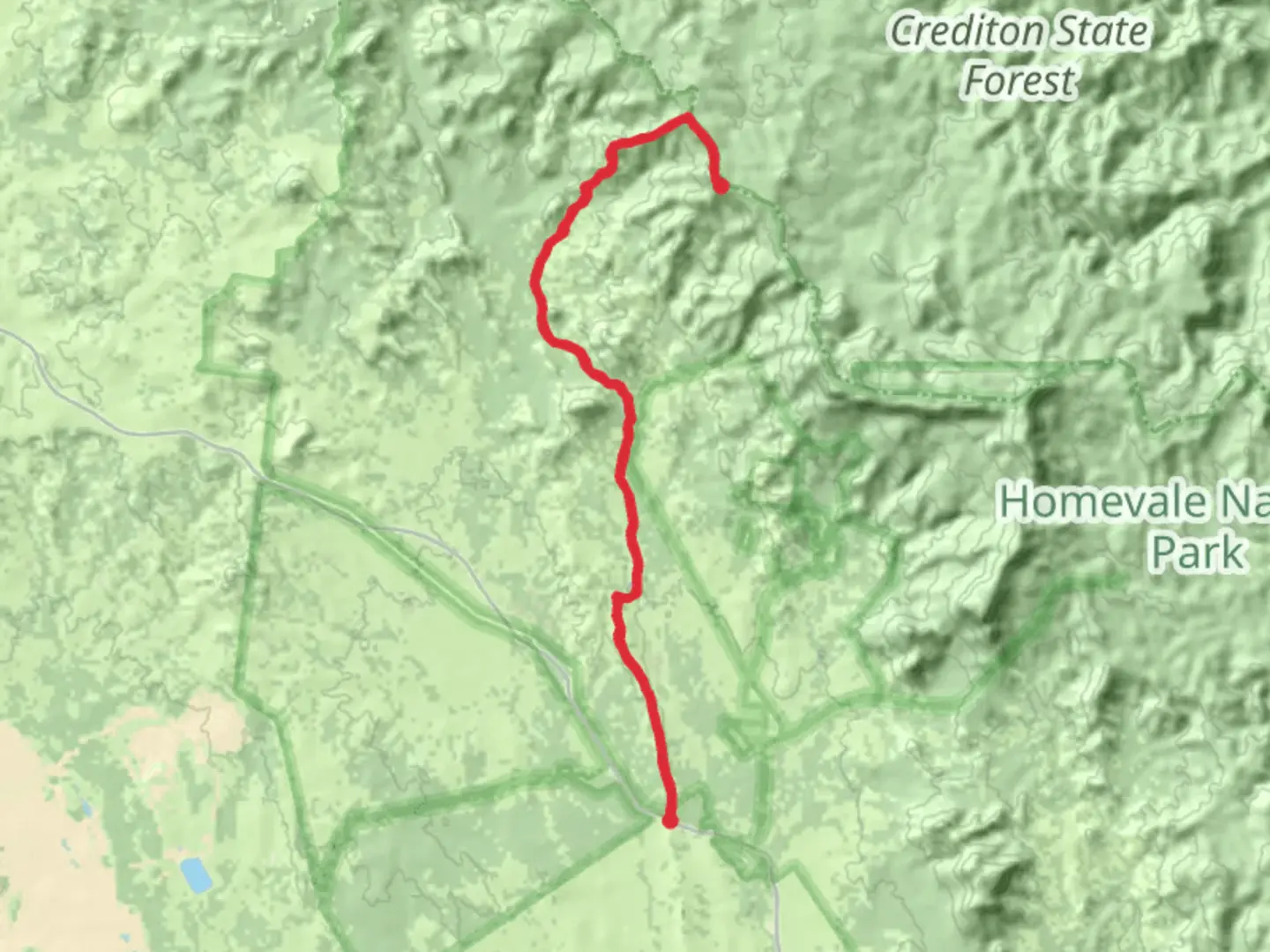 An image depicting the trail Dray Track and its surrounding area.