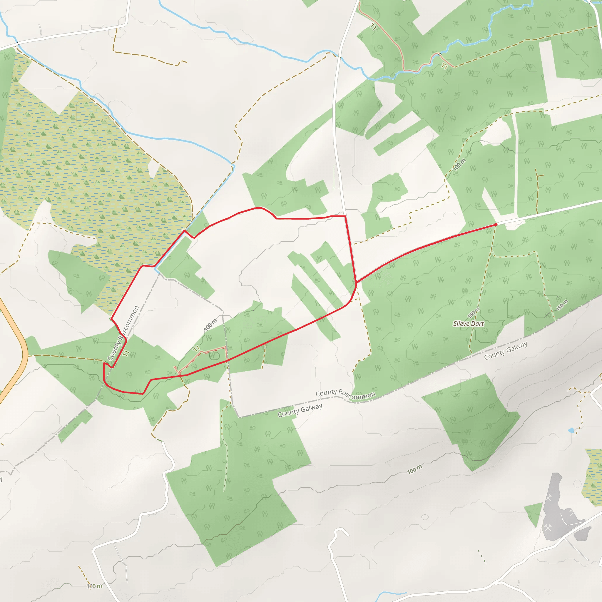 Cloonfad Bog Walk mobile static map