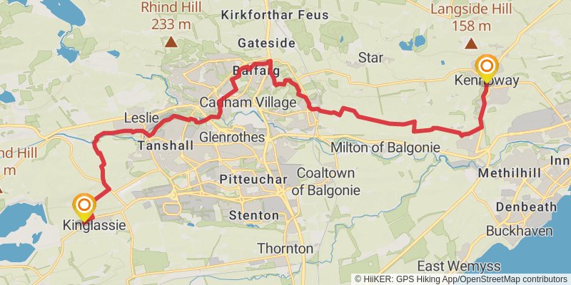Fife Pilgrim Way stage 3 Map