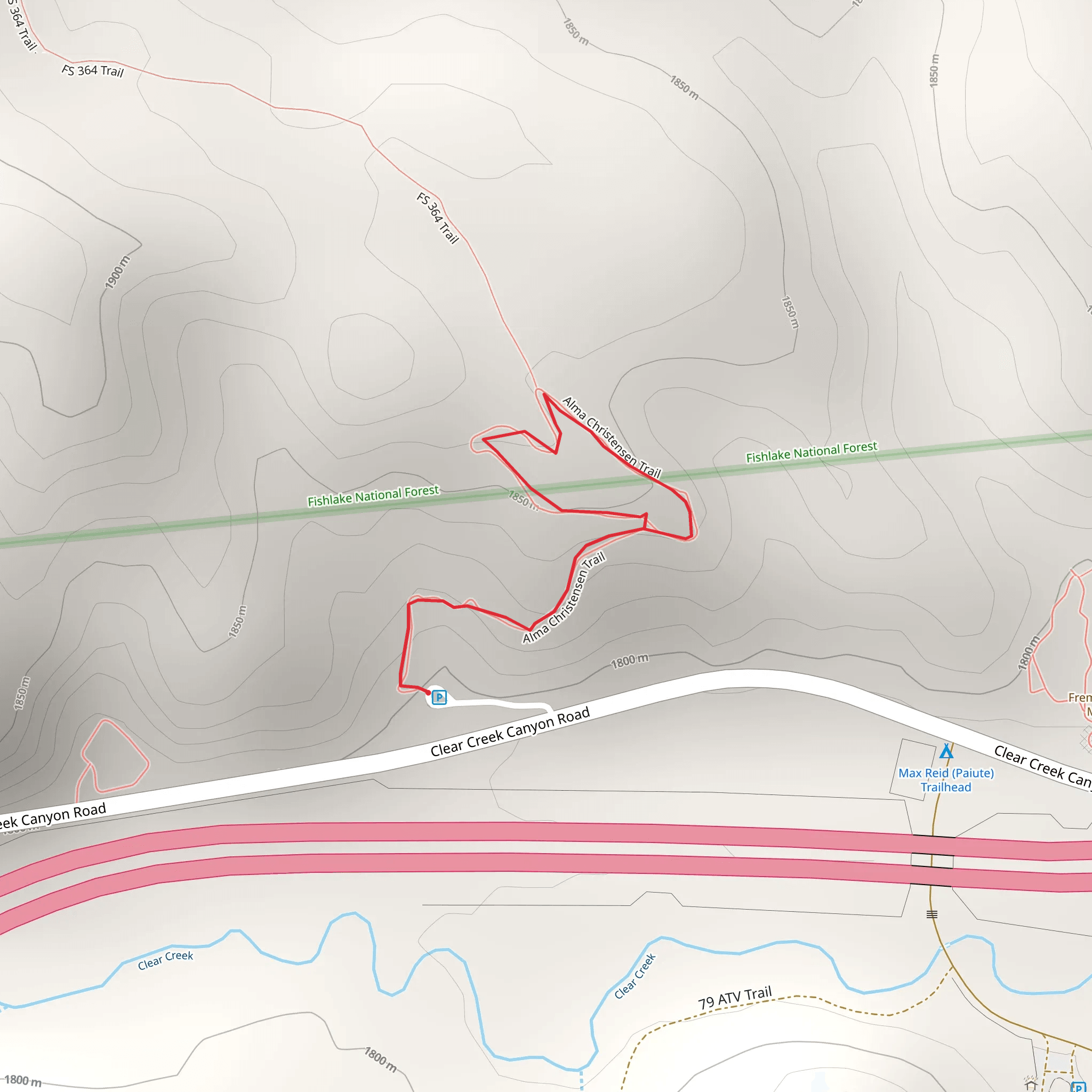 Clear Creek Canyon Road mobile static map