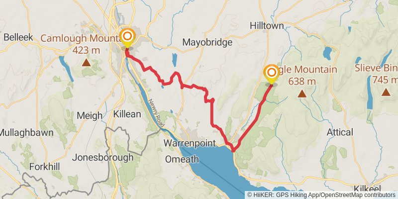Saint Patrick’s Way - The Pilgrims Walk stage 4 Map