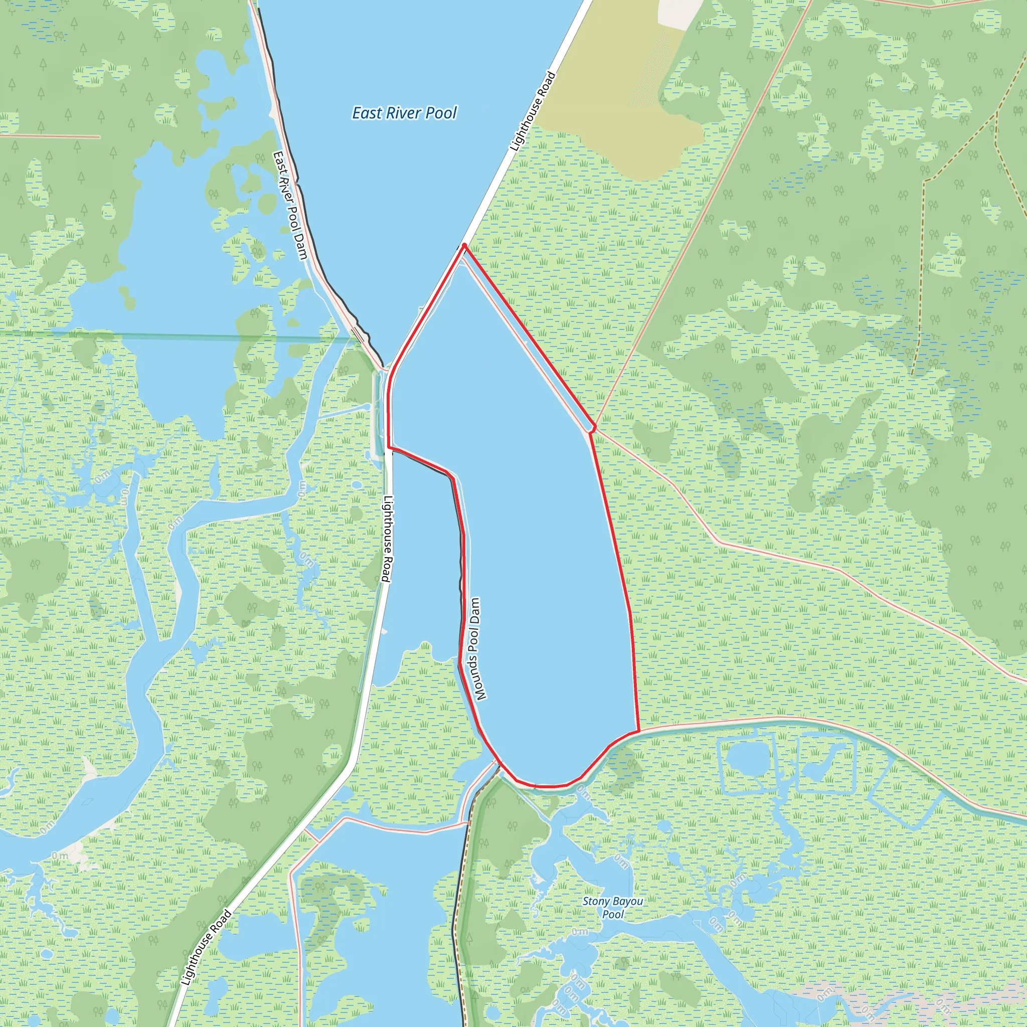 East River Pool Loop mobile static map