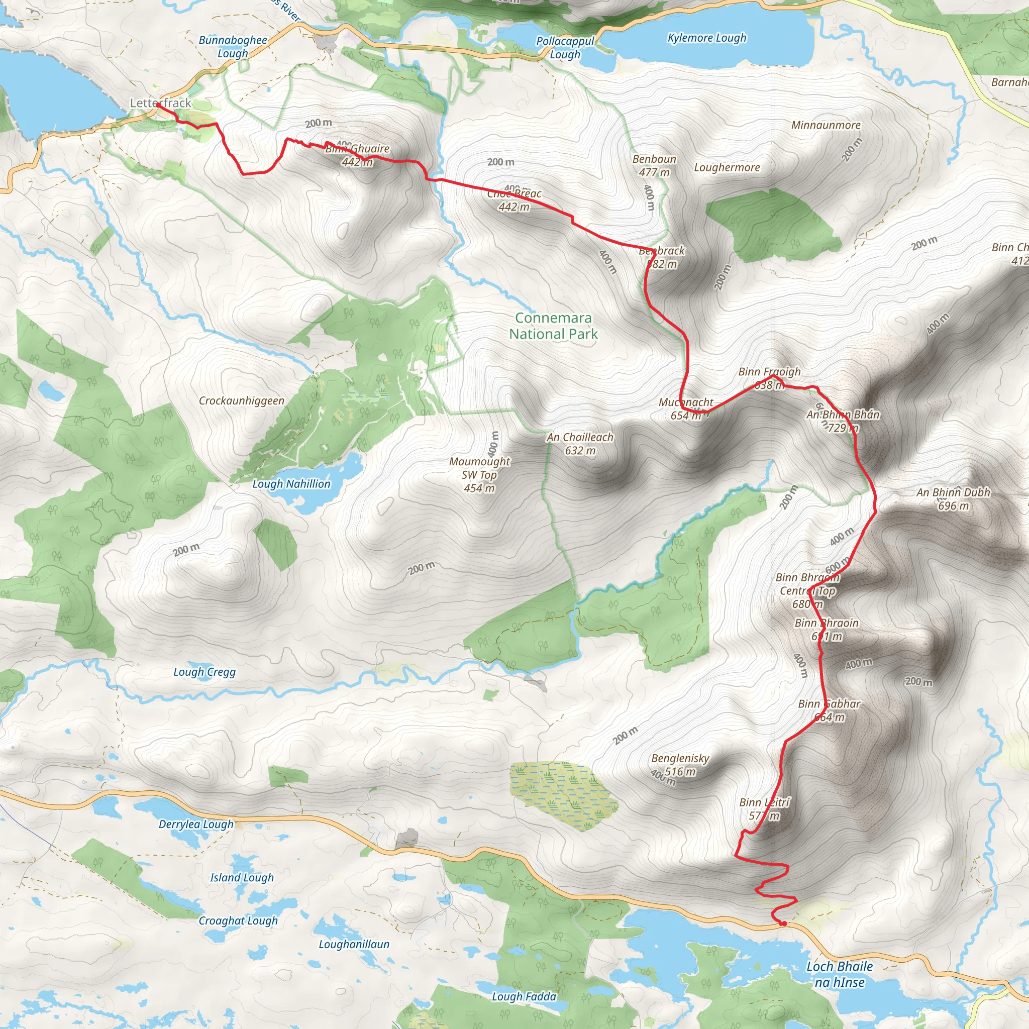 Twelve Bens - 12 Pins mobile static map