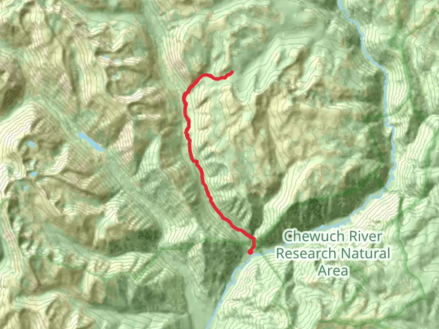 An image depicting the trail Meadow Lake via Andrews Creek Trail and its surrounding area.