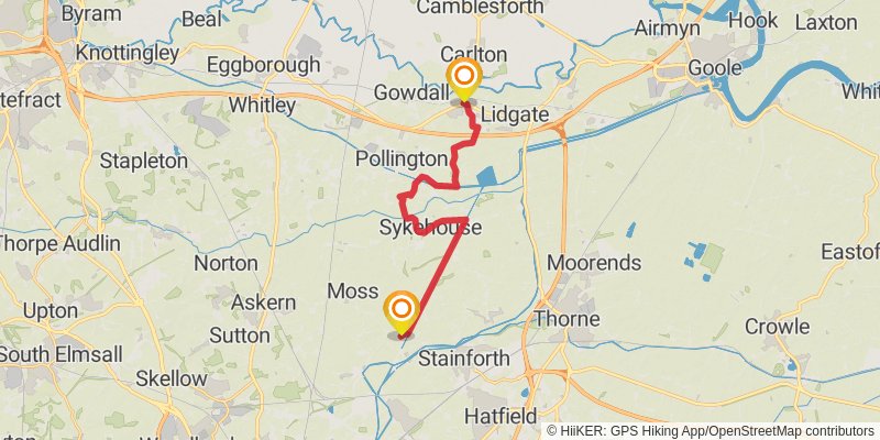 Trans Pennine Trail stage 6 Map