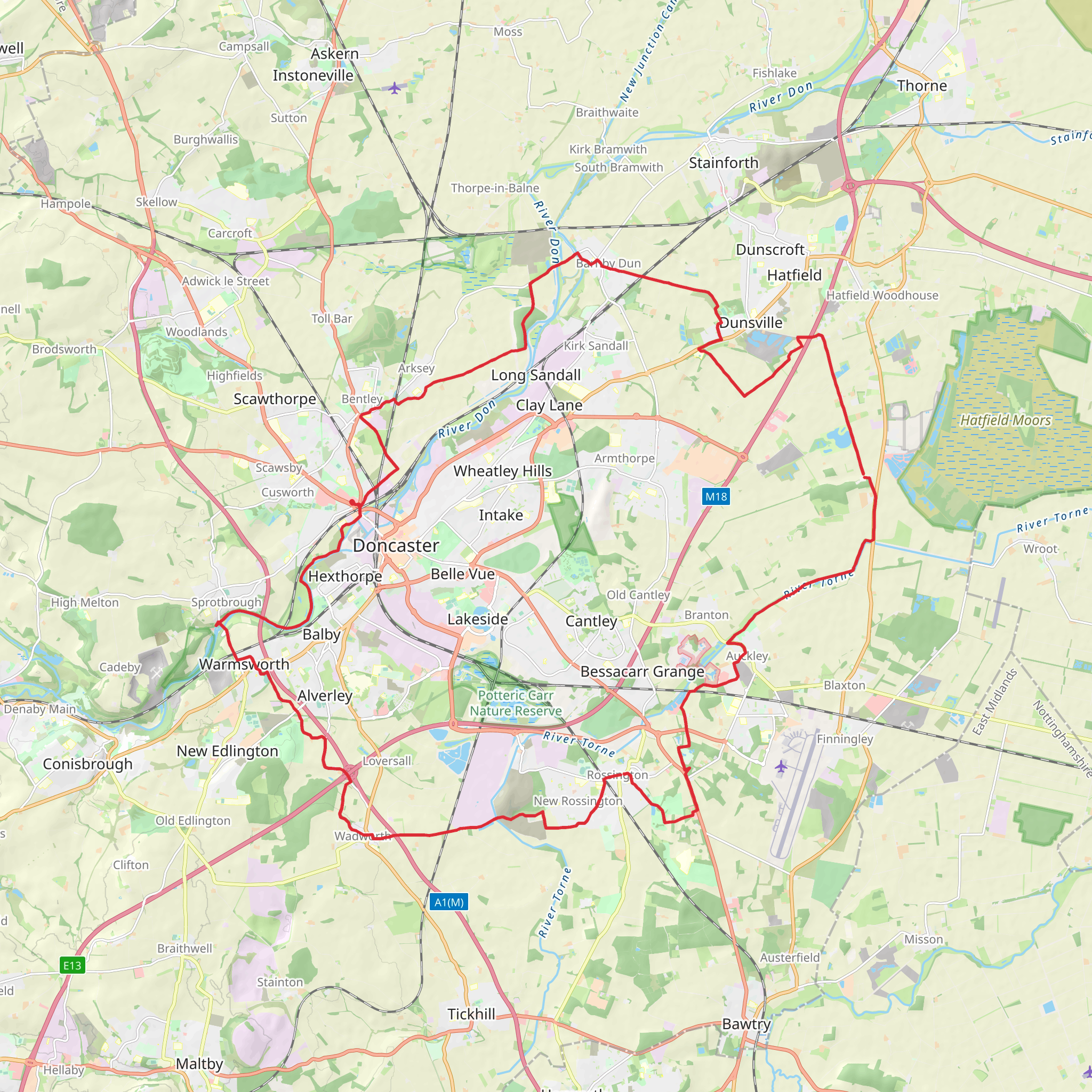 Doncastrian Way mobile static map