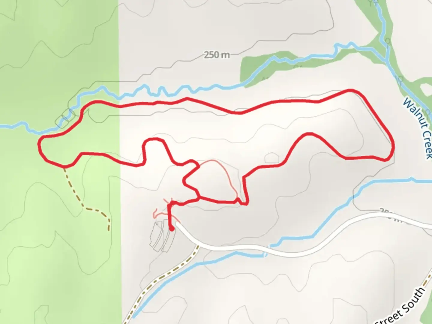 An image depicting the trail Tallgrass Loop Trail and its surrounding area.