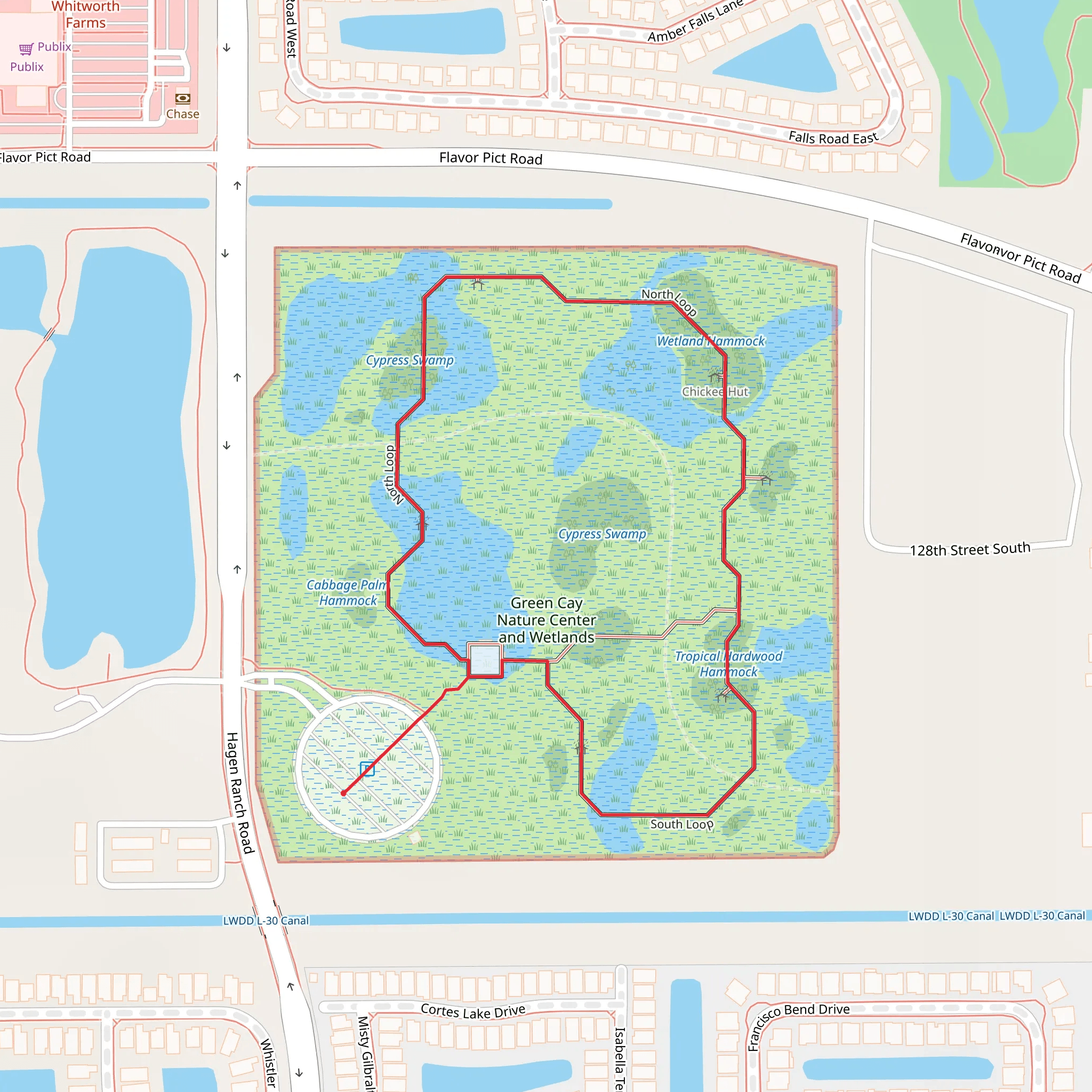 Green Cay Nature Center and Wetlands Loop mobile static map