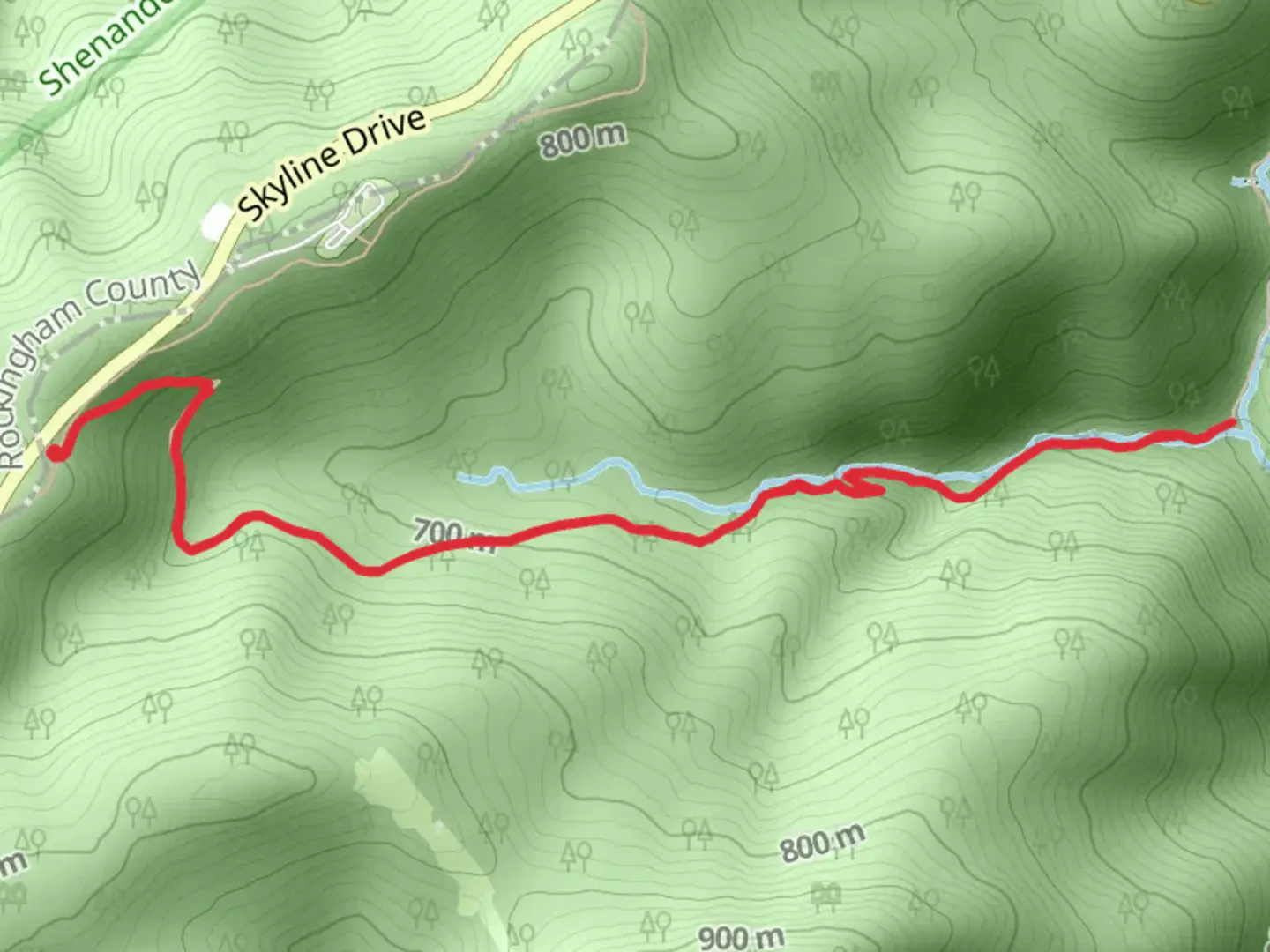 An image depicting the trail Jones Run Falls and Jones Run and its surrounding area.