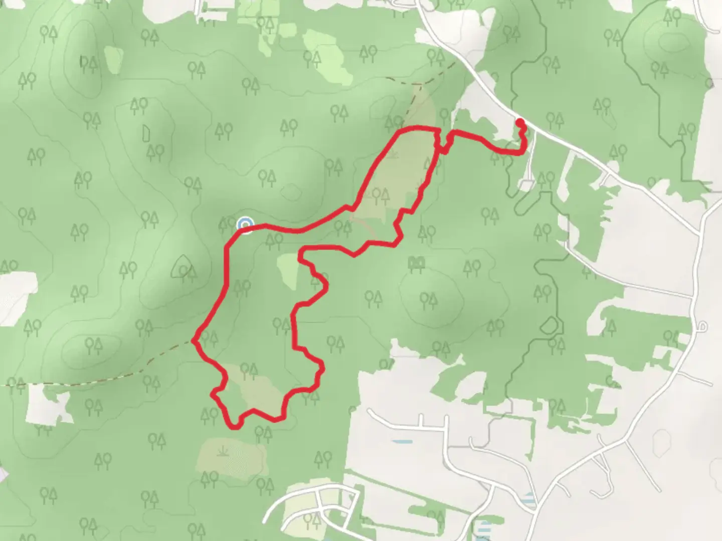 An image depicting the trail Flat Rock Designated State Natural Area Hiking Loop Trail and its surrounding area.