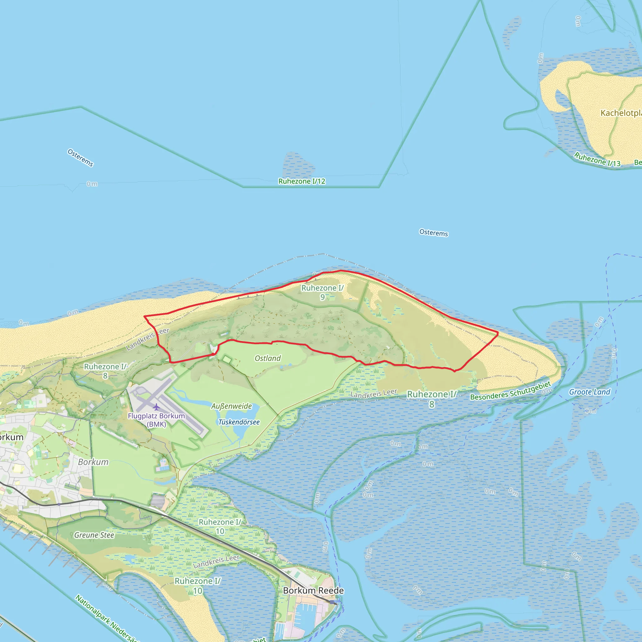 Deich - und Salzwiesenweg and NW Route 5 and 6 mobile static map