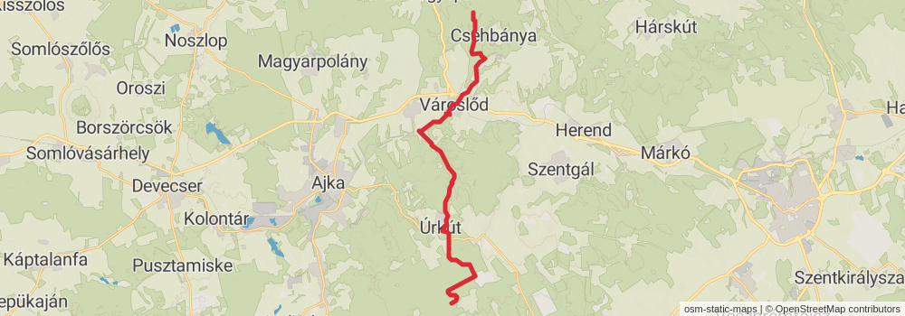 National Blue Trail - OKT stage 16 Map