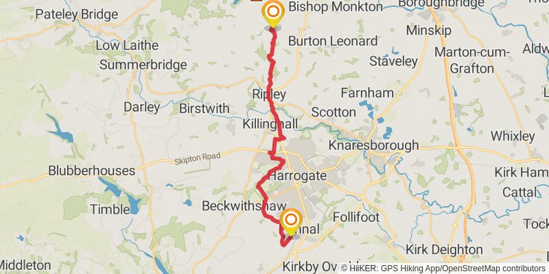 St Bernard's Way stage 4 Map