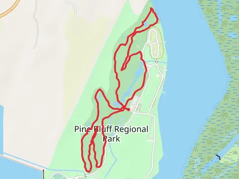 Pine Bluff Regional Park Loop