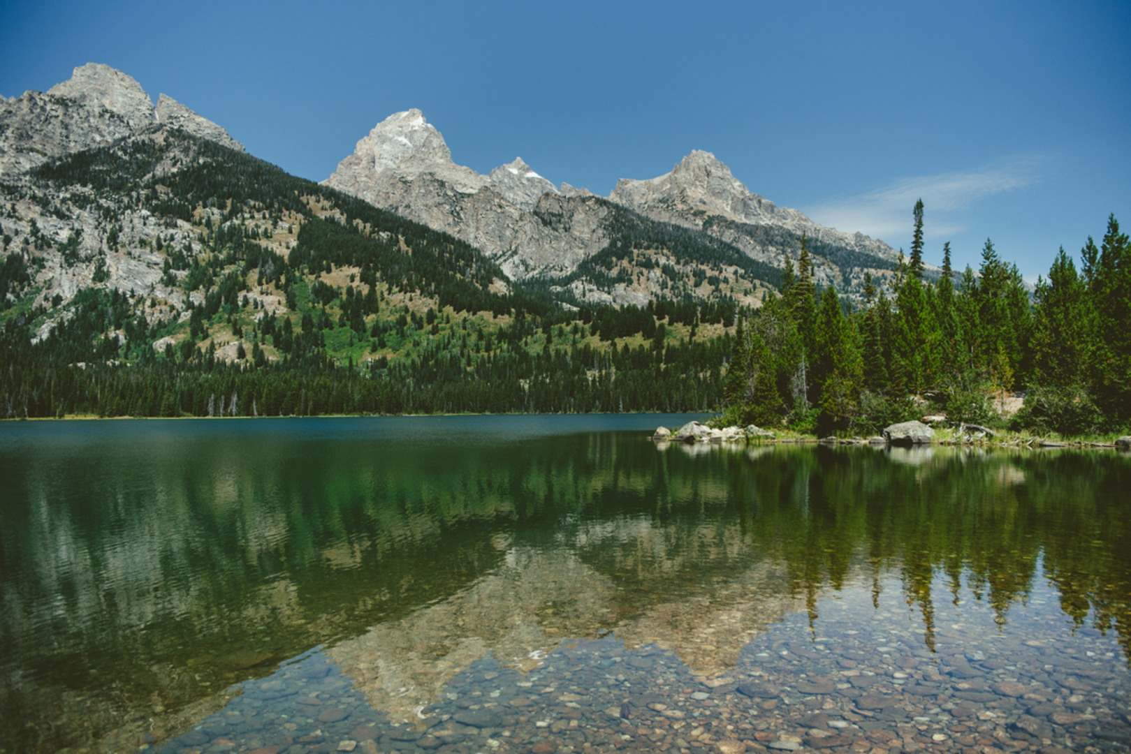 An image depicting the trail Phelps Lake Trail and its surrounding area.