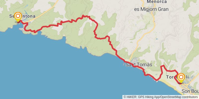 GR 223 - Cami de Cavalls stage 8 Map