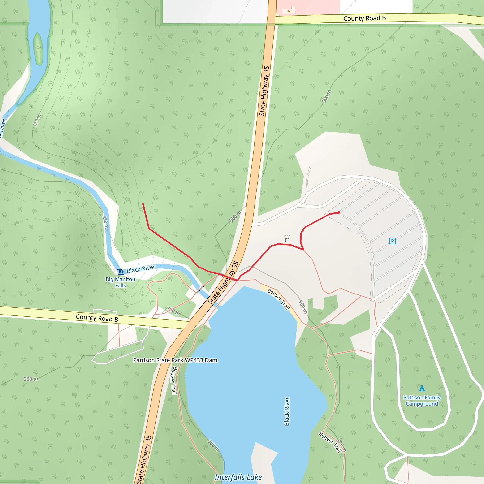 Black River mobile static map