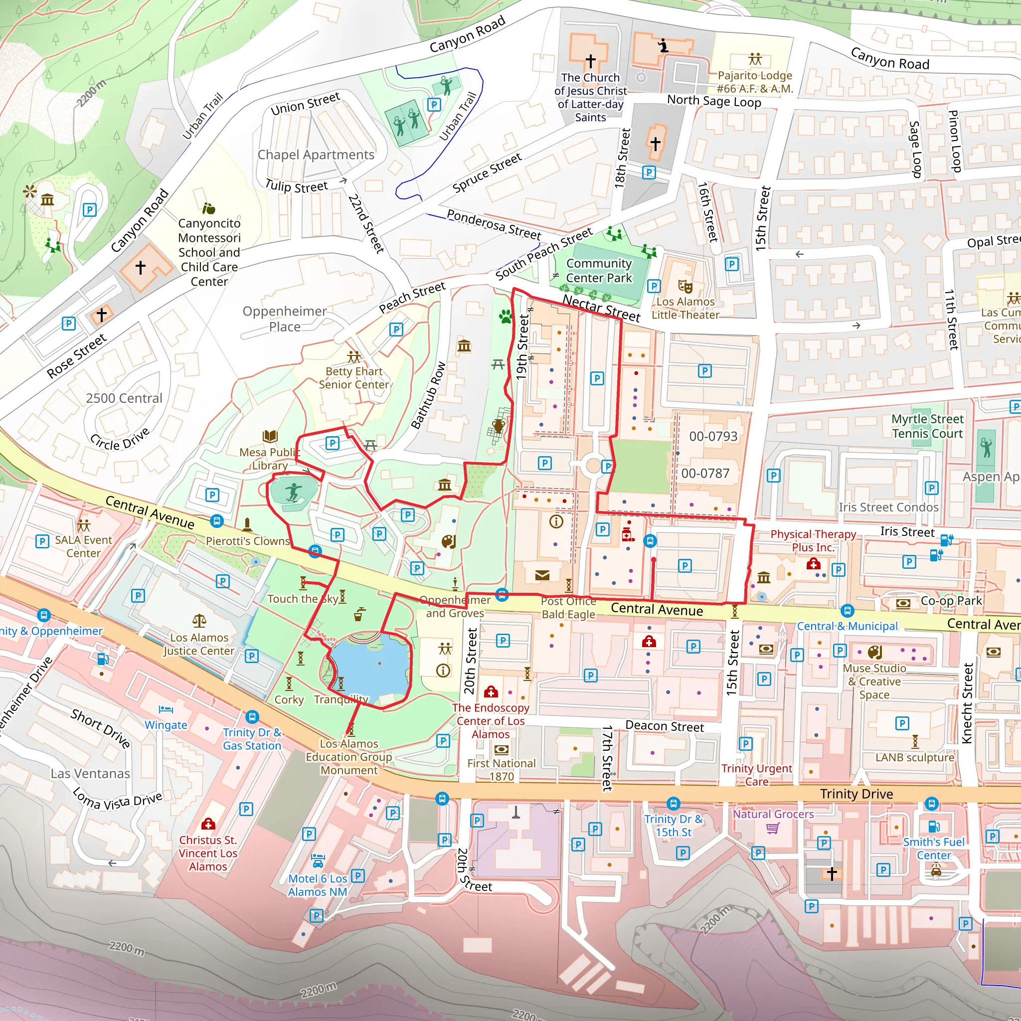 Ashley Pond Loop mobile static map