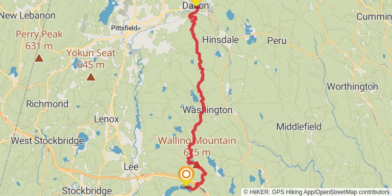 Appalachian Trail stage 153 Map
