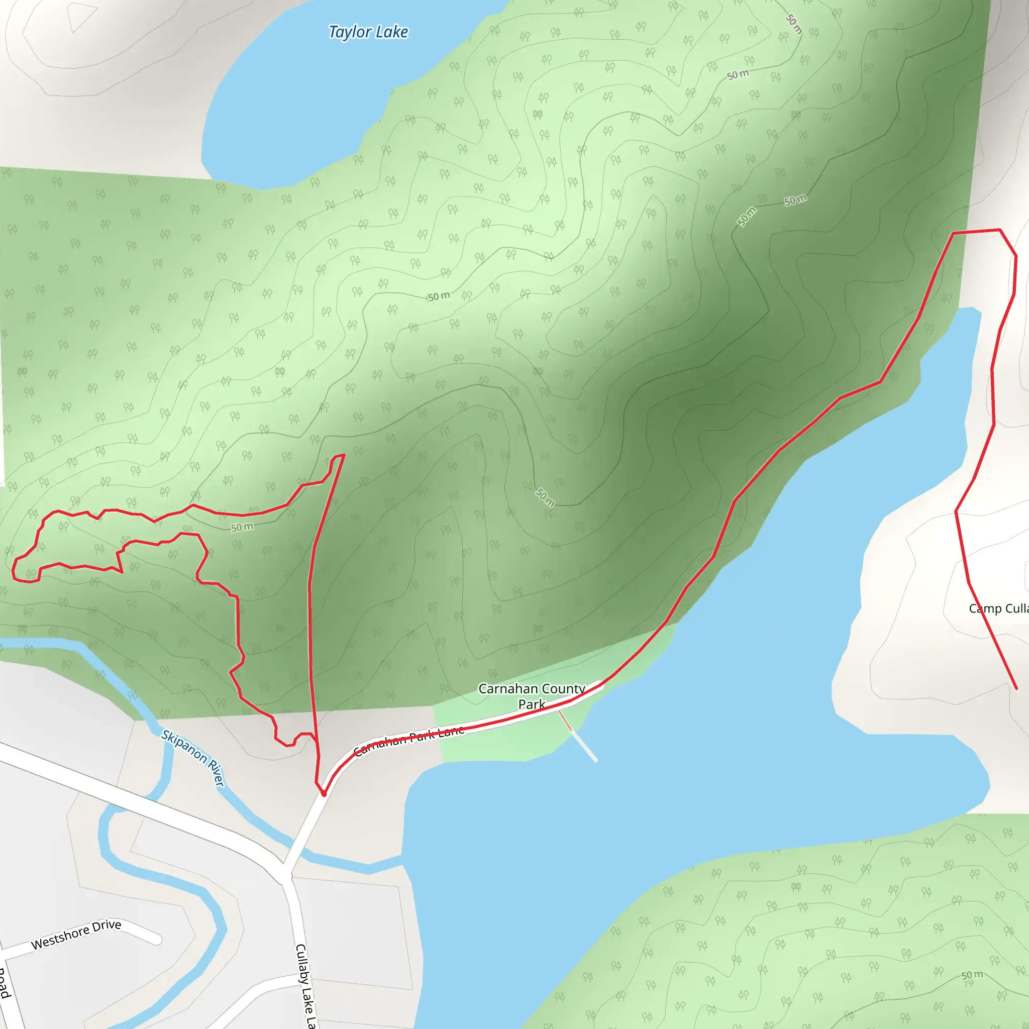 Carnahan Country Park mobile static map