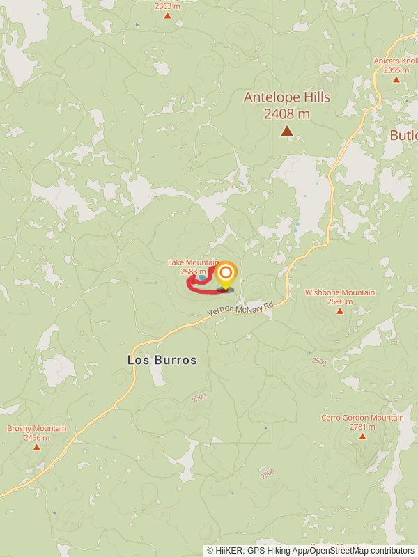 Four Springs Connector Loop Trail mobile static map