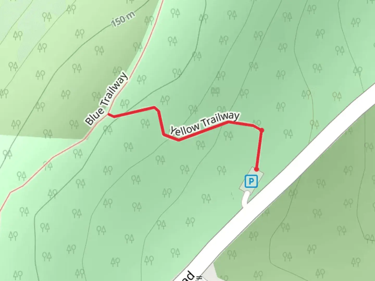 An image depicting the trail Yellow Trailway and its surrounding area.