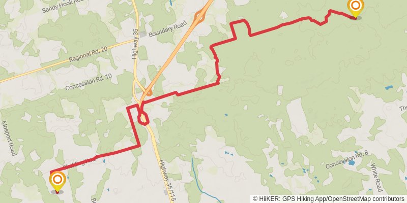 Oak Ridges Trail stage 3 Map