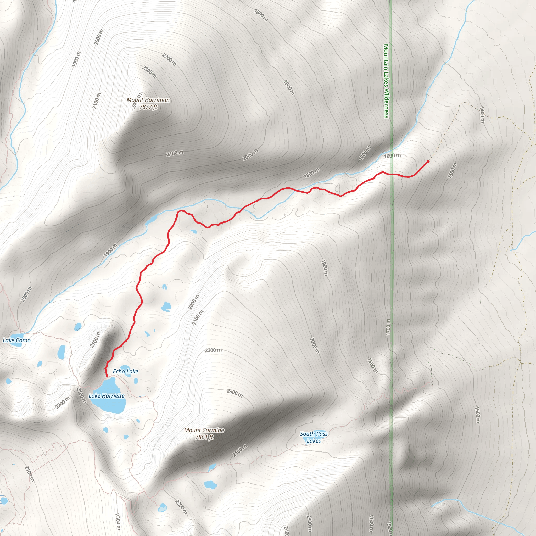 Lake Harriette via Moss Creek mobile static map