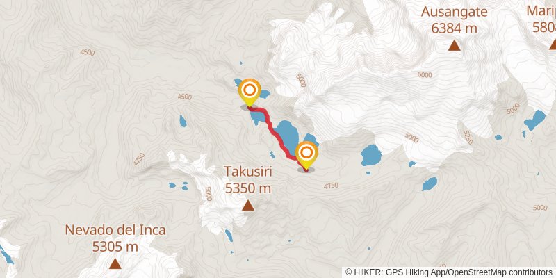 Ausangate Trek alt 2 Map