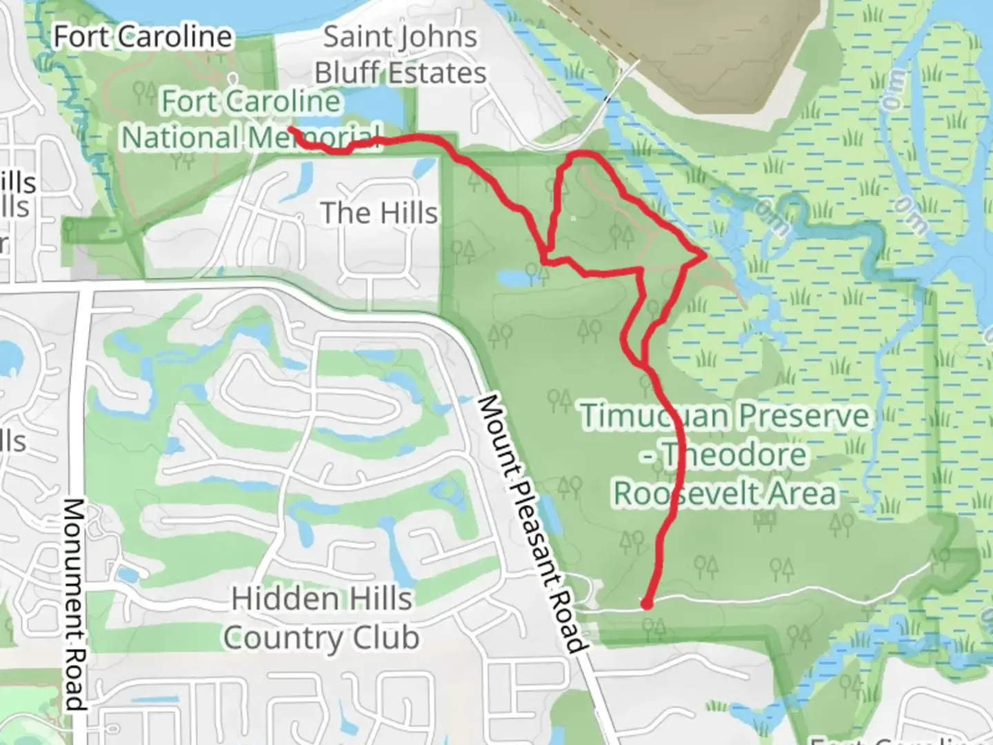 An image depicting the trail Spanish Pond Loop and its surrounding area.