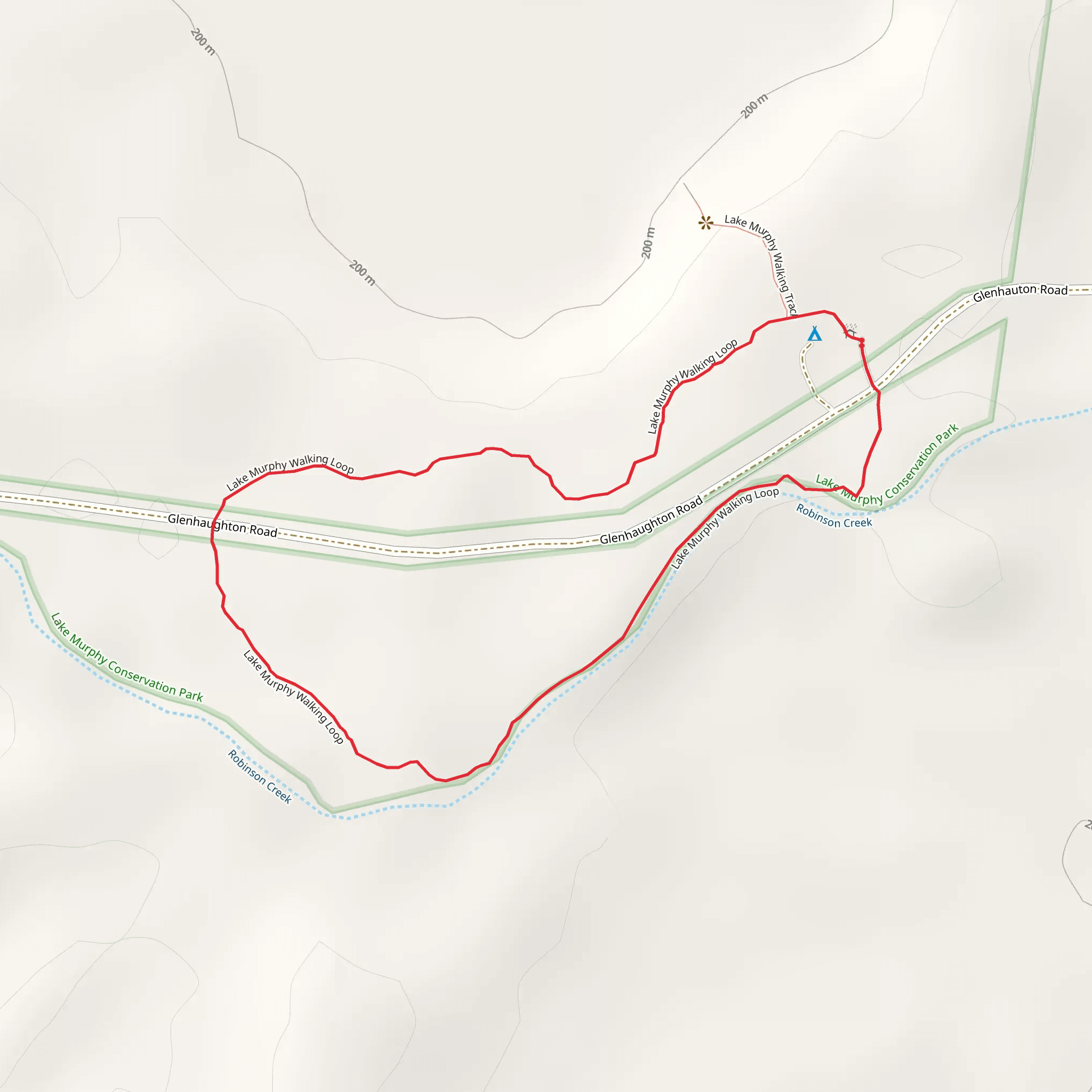 Lake Murphy Circuit Track mobile static map
