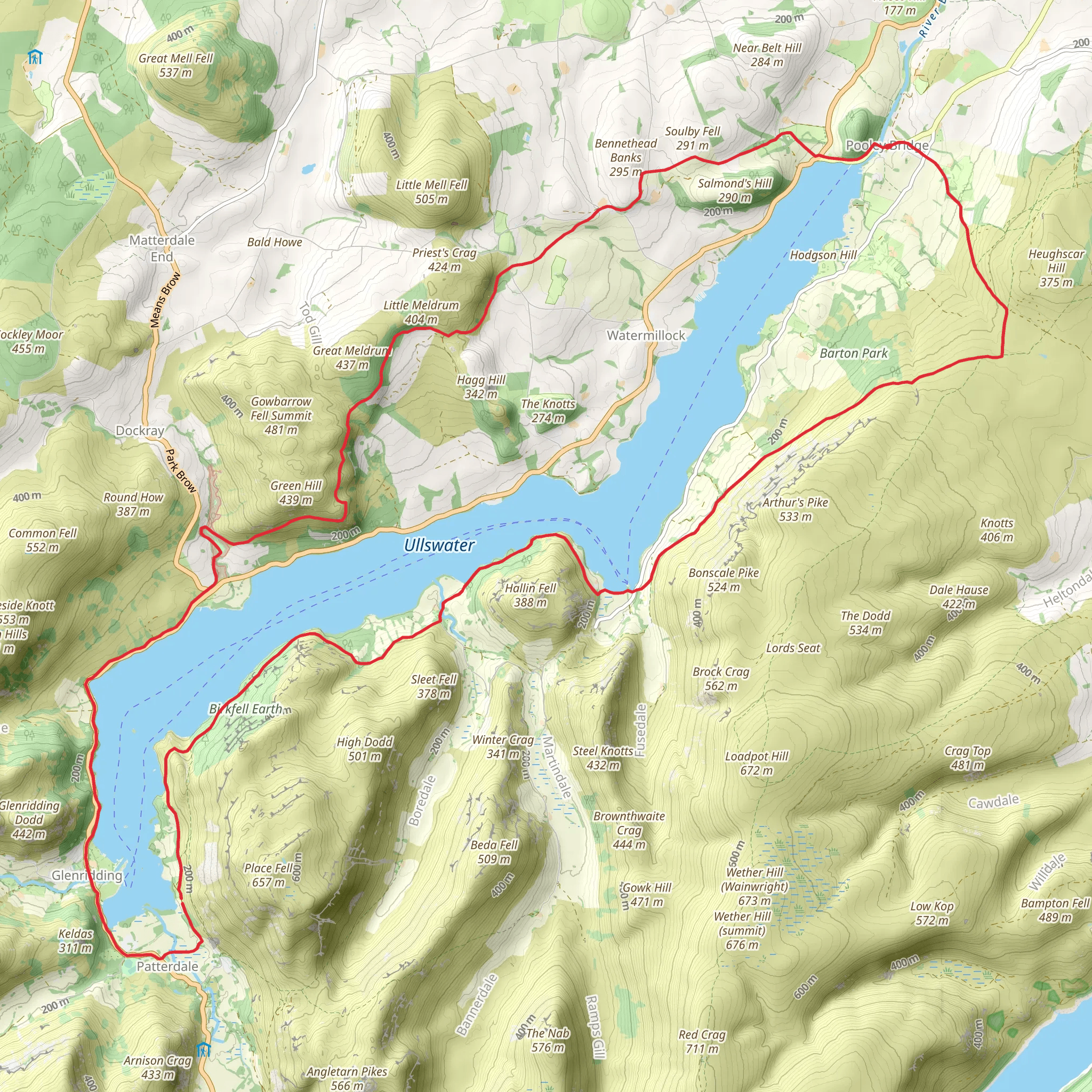 Ullswater Way mobile static map