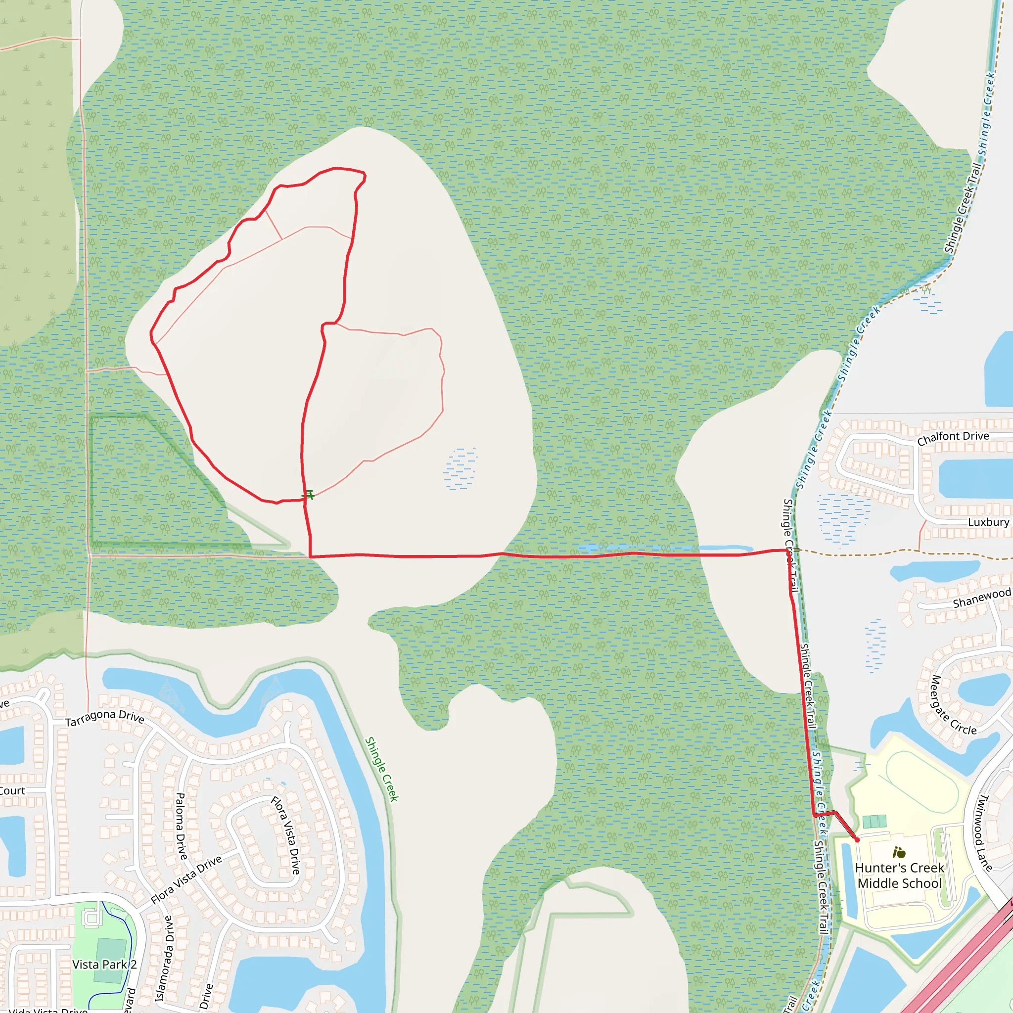 Shingle Creek Loop Trail - West mobile static map