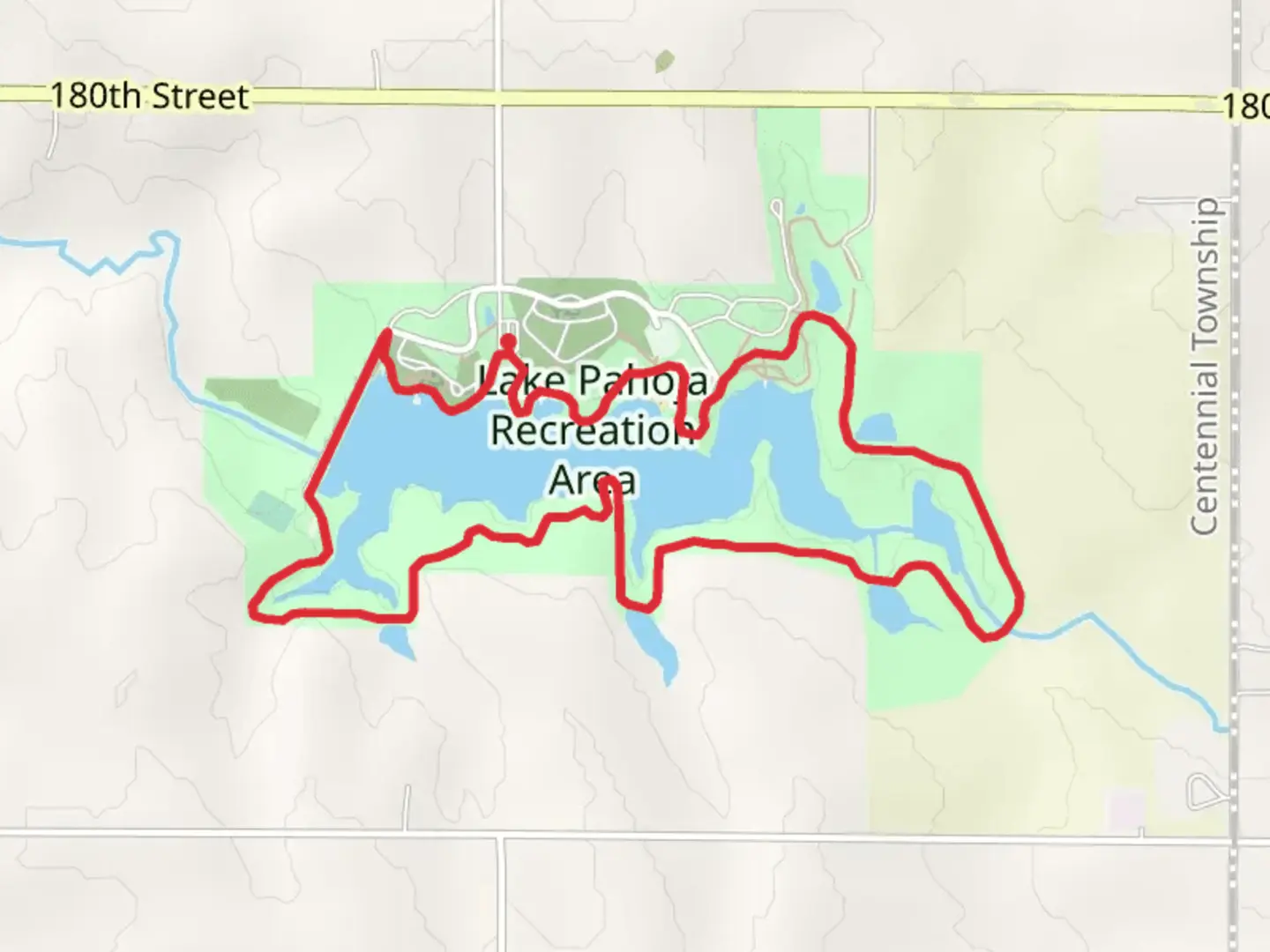 An image depicting the trail Lake Pahoja Loop and its surrounding area.